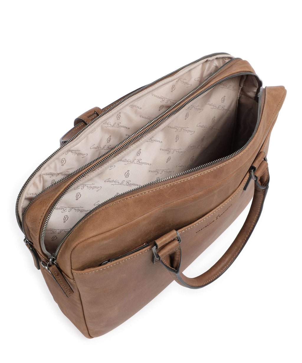 Castelijn & Beerens Carisma RFID Briefcase cognac