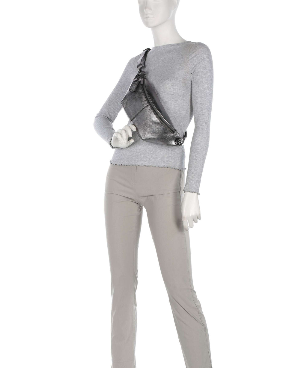 Burkely Radiant Raeven Belt bag stardust silver