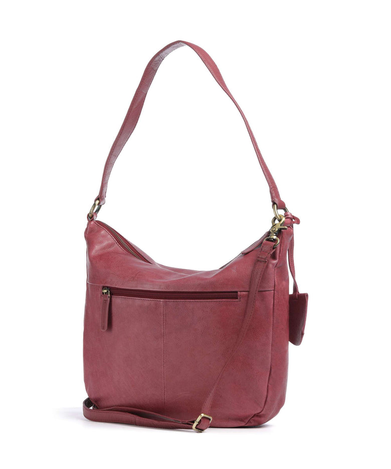 Burkely Natural Norah Hobo bag poppy pink