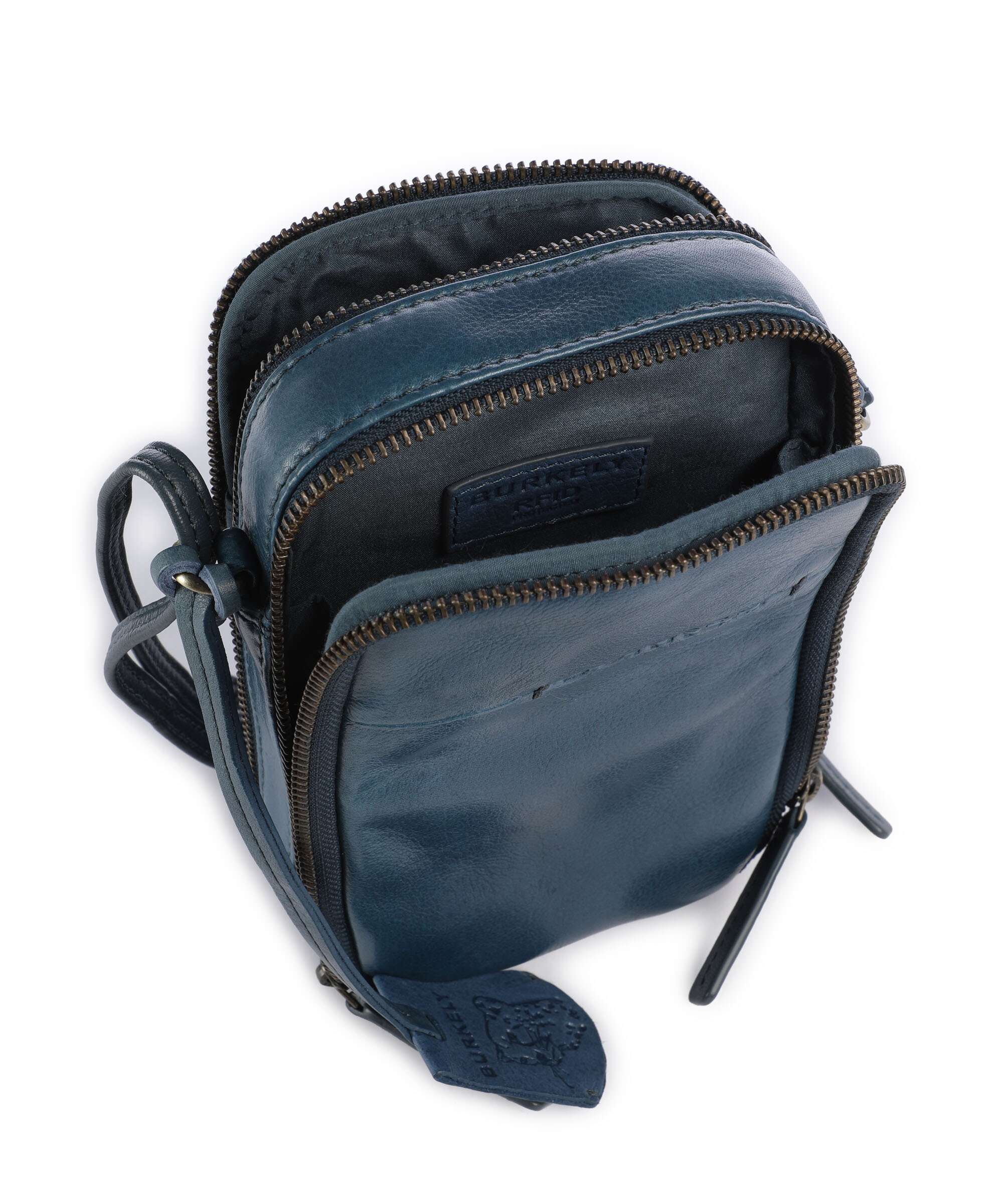 Burkely Natural Norah Phone bag berry blue