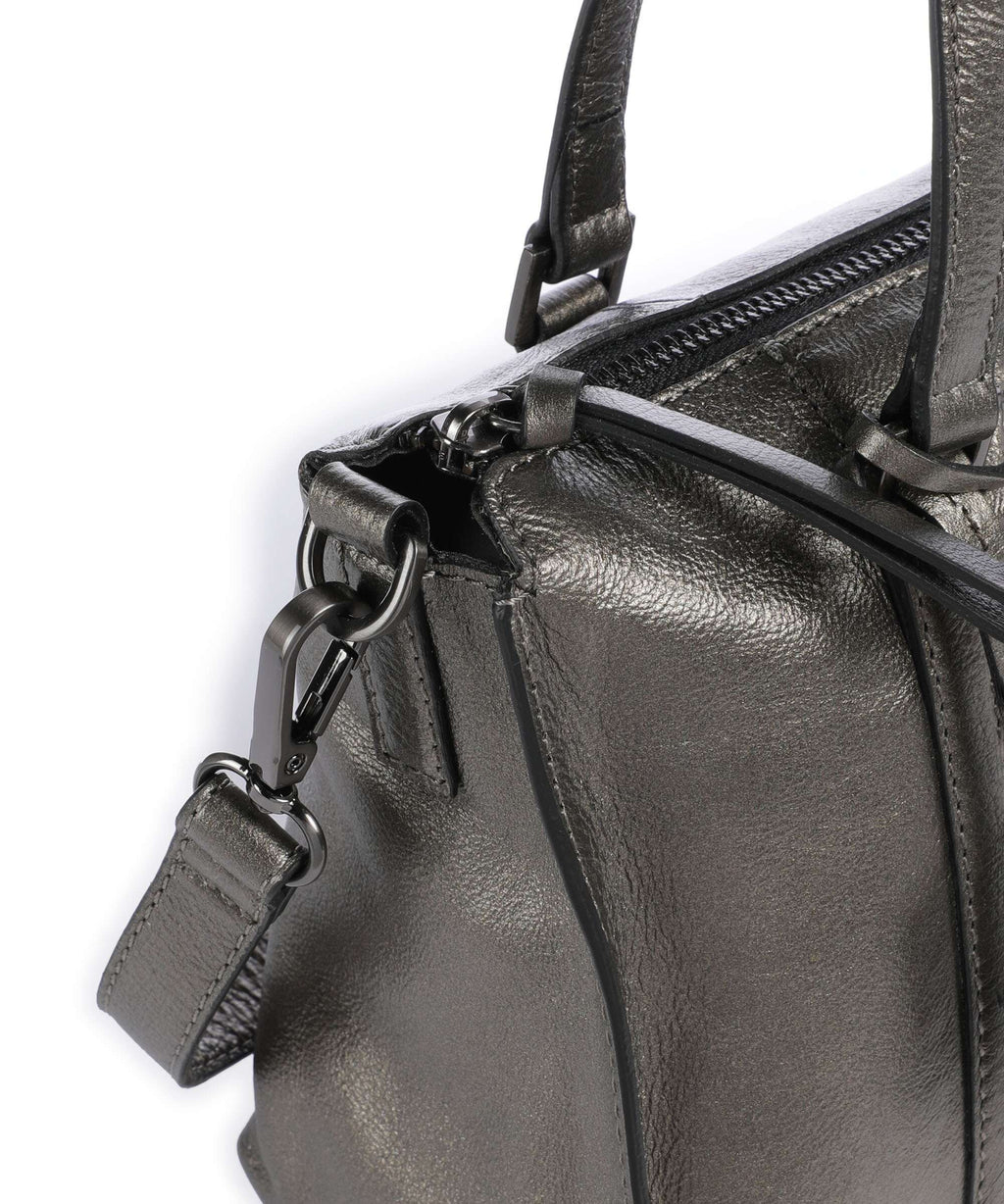 Burkely Creased Crystal Handbag gunmetal