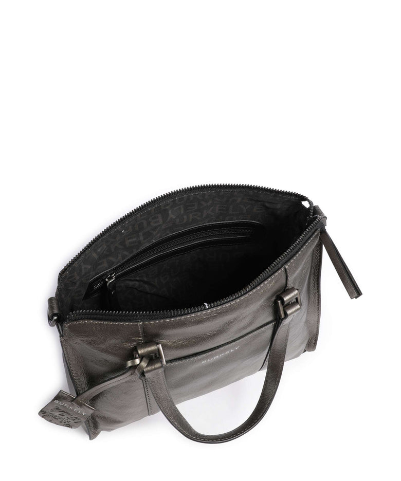 Burkely Creased Crystal Handbag gunmetal