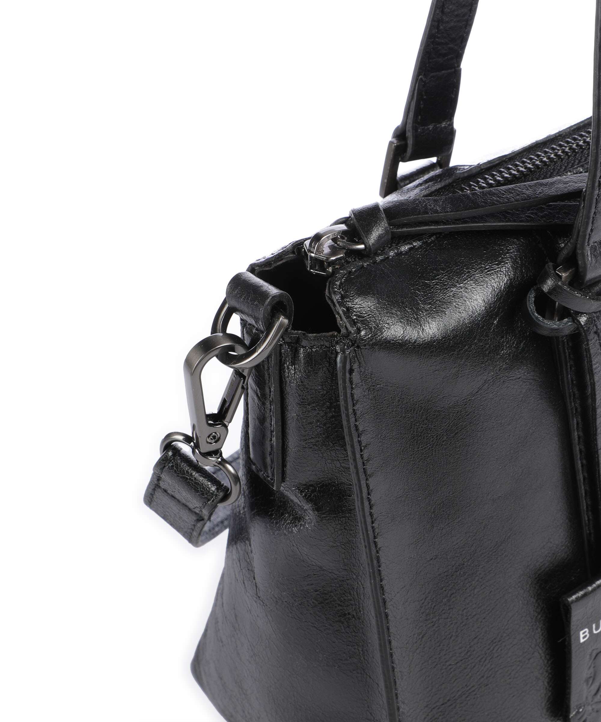 Burkely Creased Crystal Handbag black