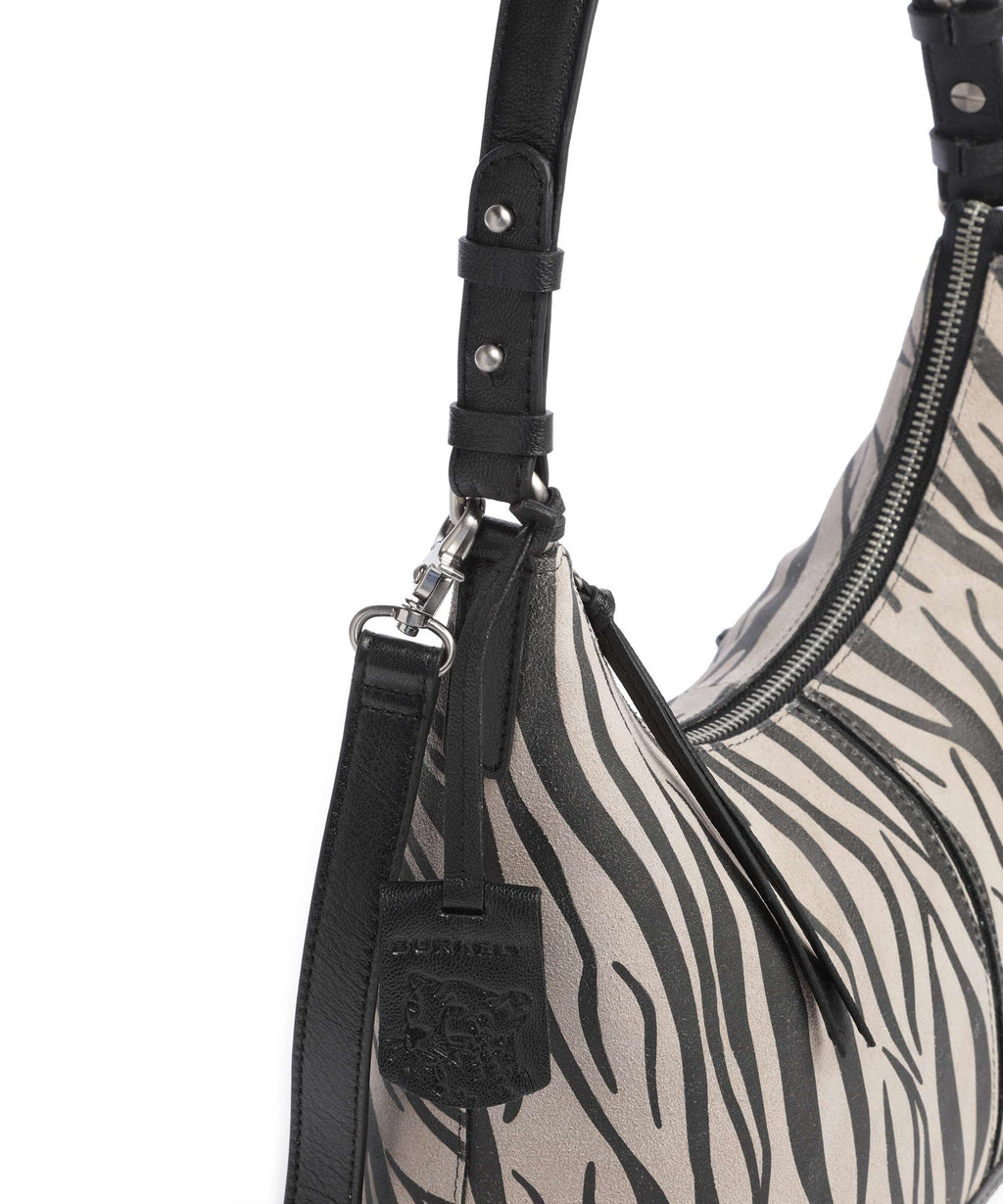 Burkely Animo Hobo bag zebra