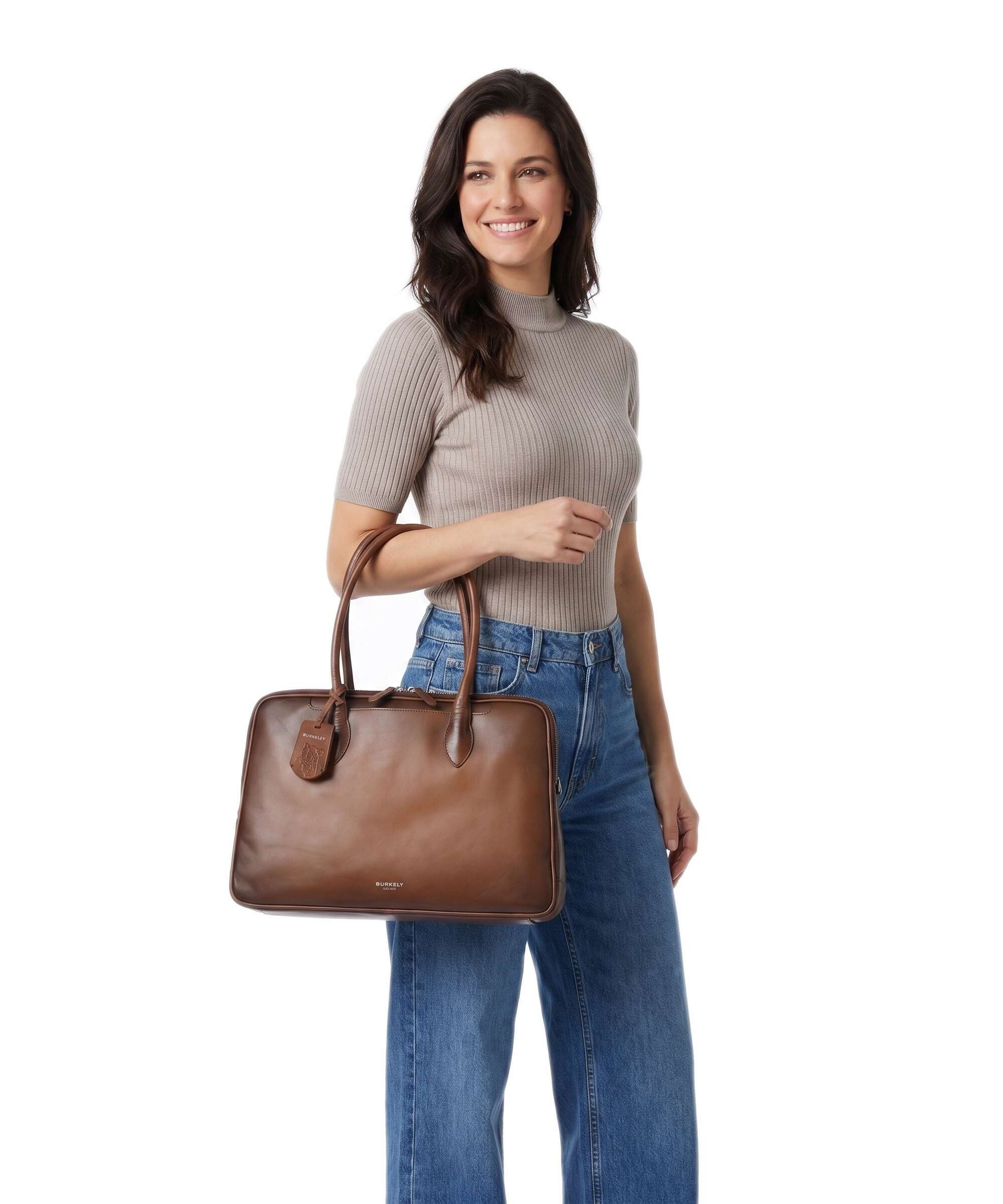 Burkely Ledger Tote bag cognac
