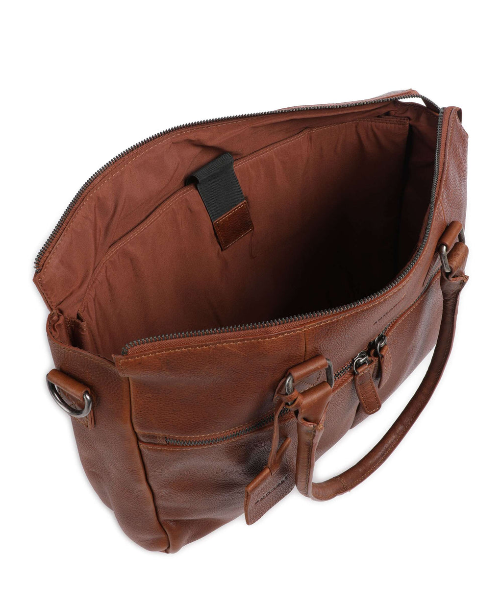 Burkely Antique Avery Briefcase cognac