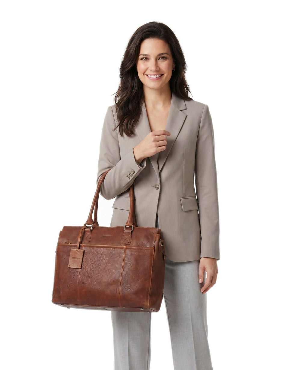 Burkely Antique Avery Briefcase tan