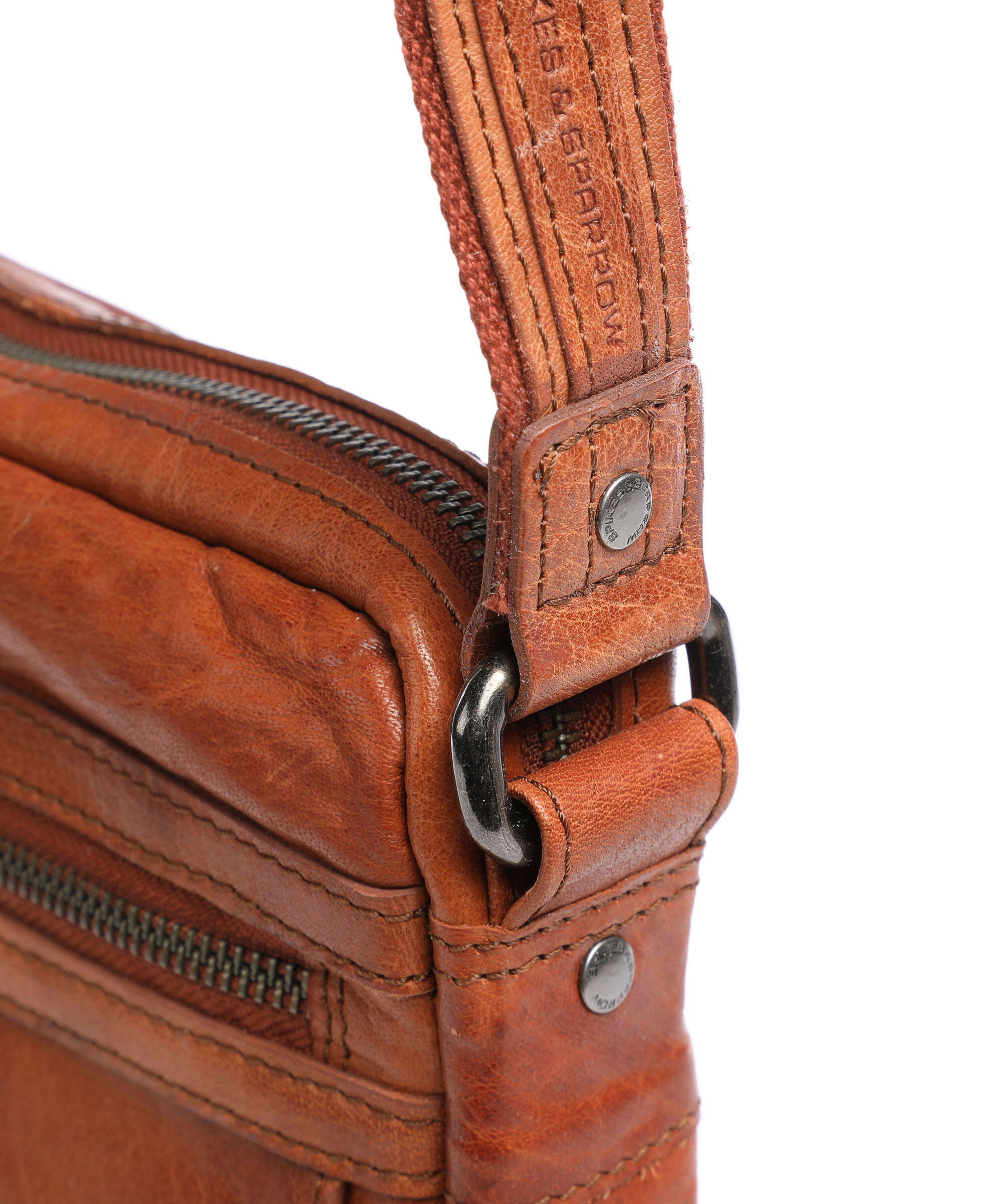 Spikes & Sparrow Bronco Nebraska Crossbody bag brandy