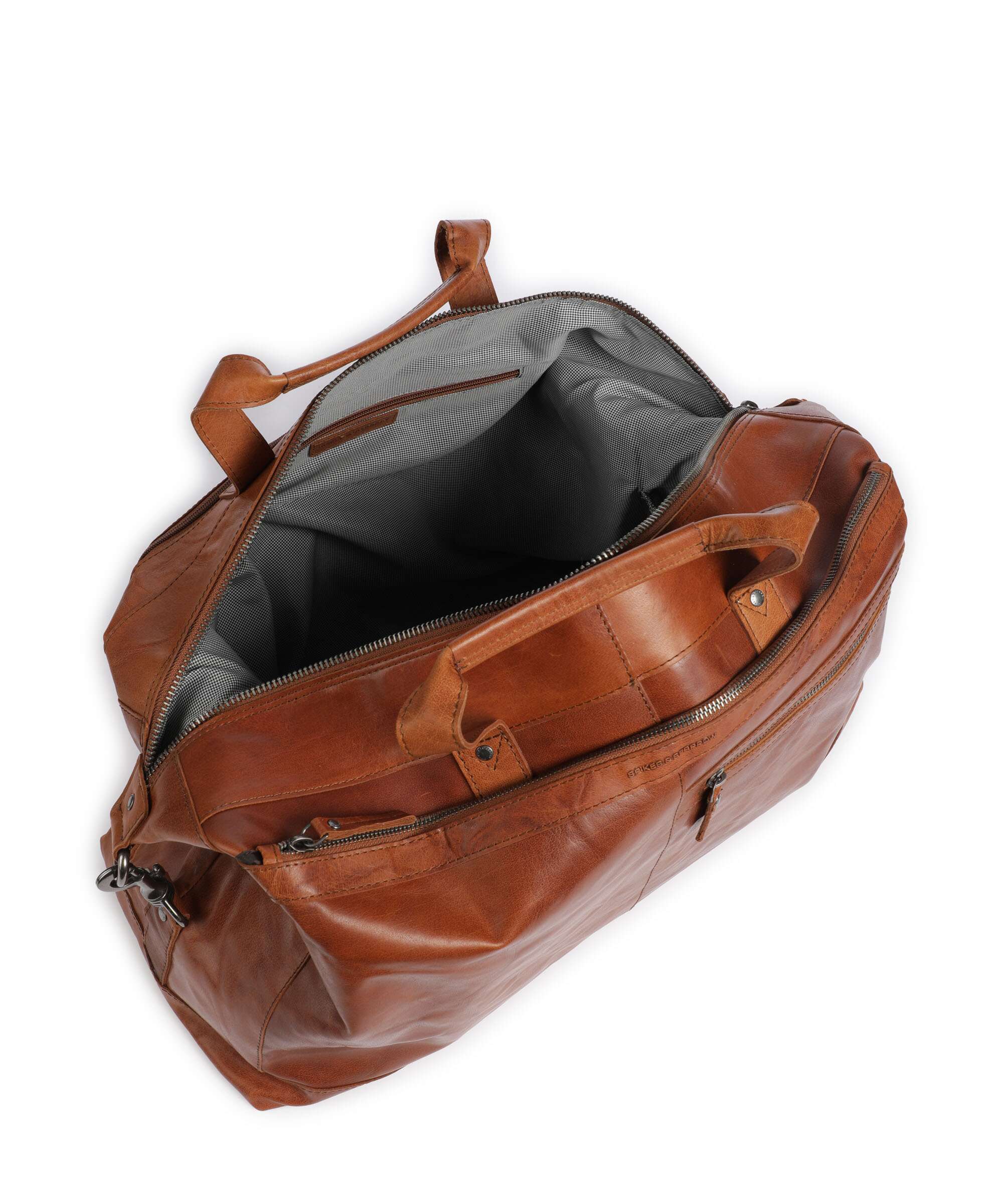 Spikes & Sparrow Bronco Atlanta Weekend bag brandy