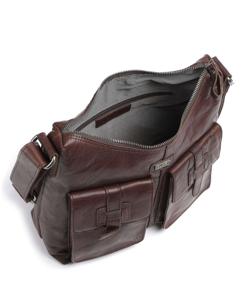Spikes & Sparrow Bronco Hobo bag dark brown
