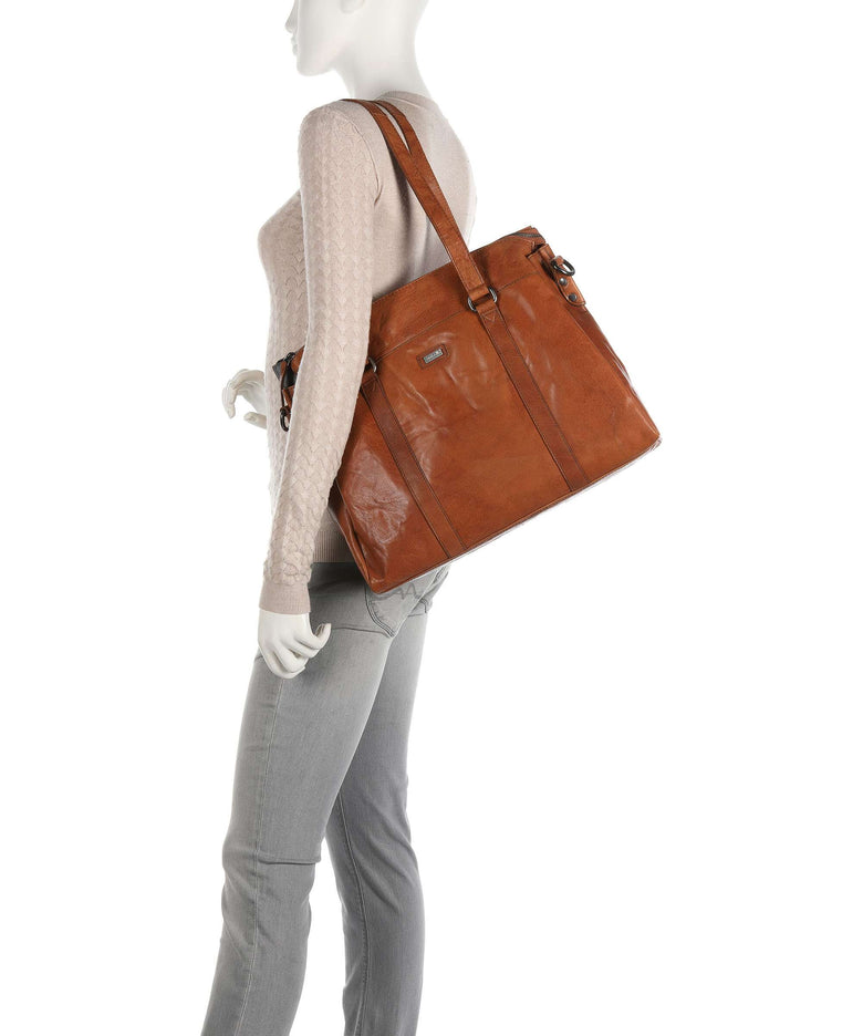 Spikes & Sparrow Bronco Tote bag brandy