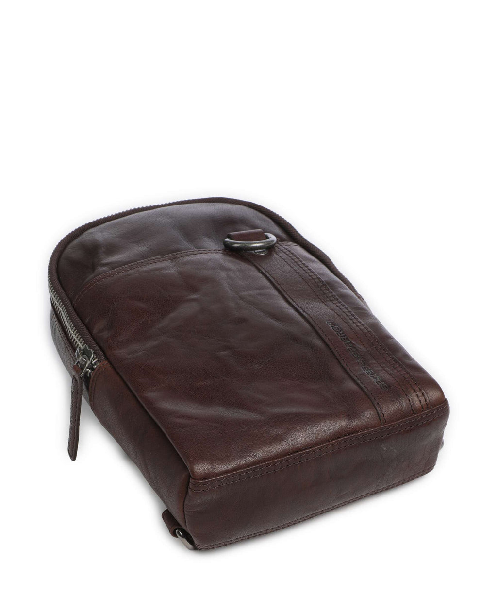 Spikes & Sparrow Bronco Washington Sling bag dark brown