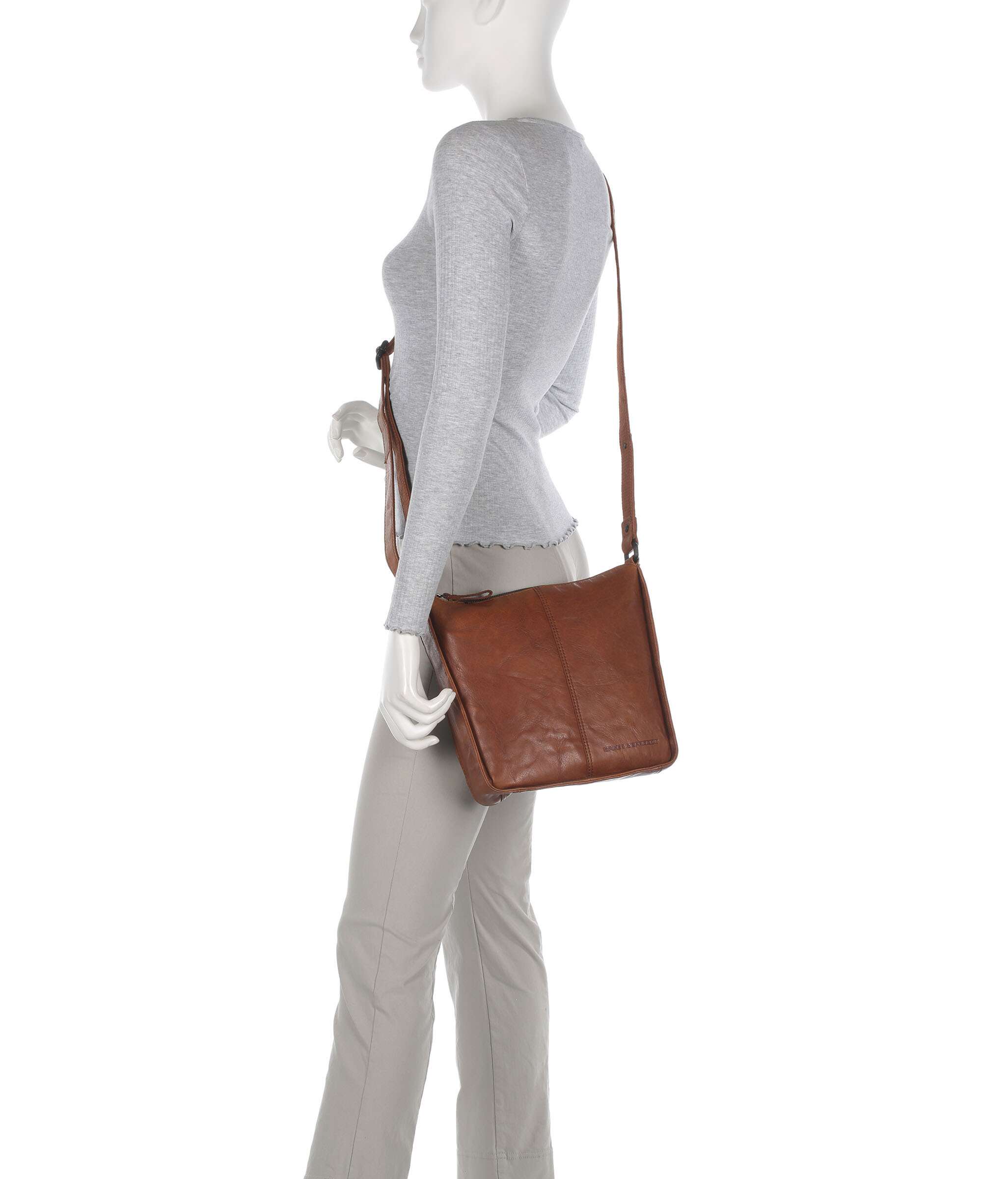 Spikes & Sparrow Bronco Titia Crossbody bag brandy