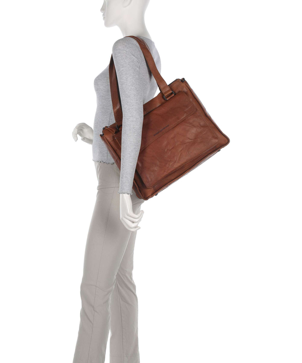 Spikes & Sparrow Bronco Ceciley Laptop bag brandy