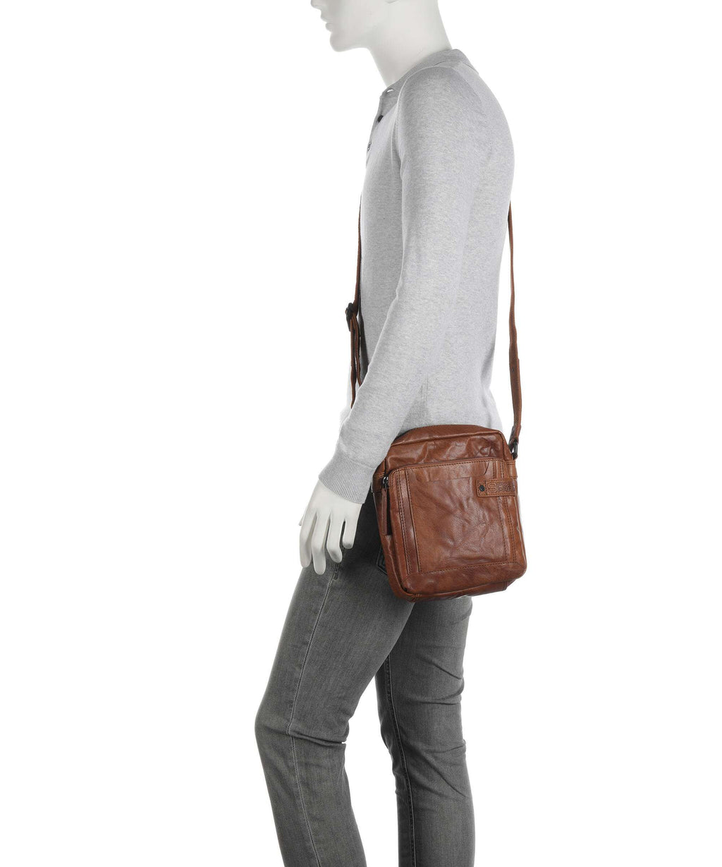 Spikes & Sparrow Bronco Izac Crossbody bag brandy