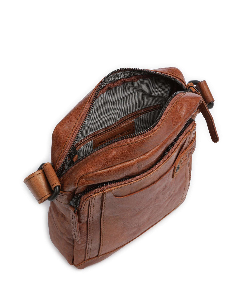 Spikes & Sparrow Bronco Izac Crossbody bag brandy