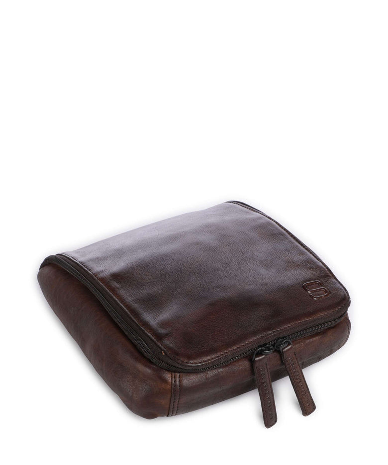 Spikes & Sparrow Apache Midian Toiletry bag dark brown