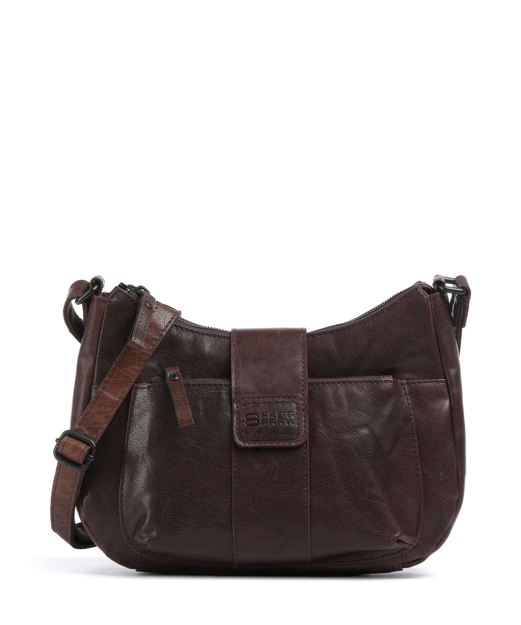 Spikes & Sparrow Bronco Carlia Crossbody bag dunkelbraun