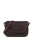 Spikes & Sparrow Bronco Linne Crossbody tas dunkelbraun