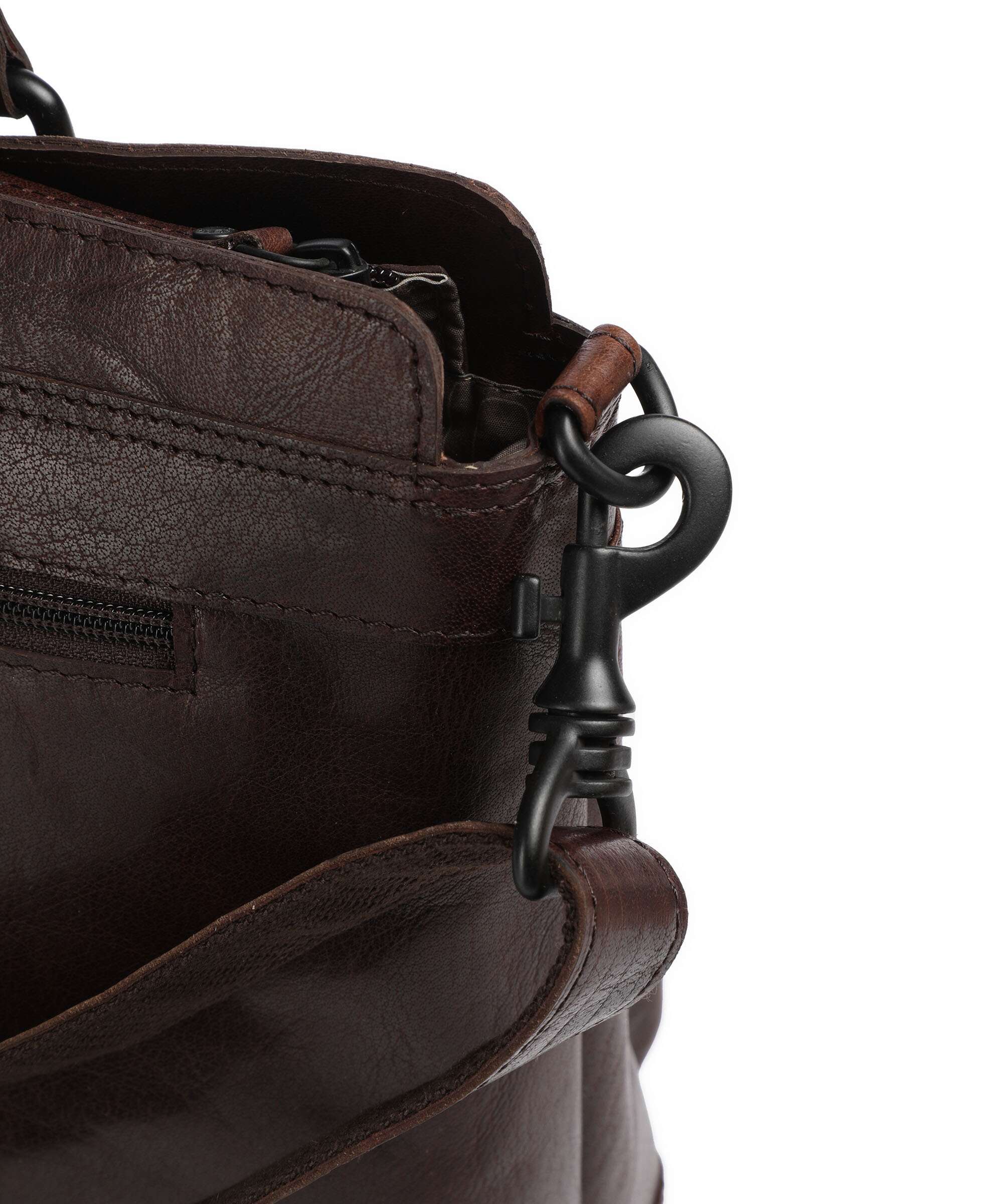 Spikes & Sparrow Bronco Bennie Briefcase dunkelbraun