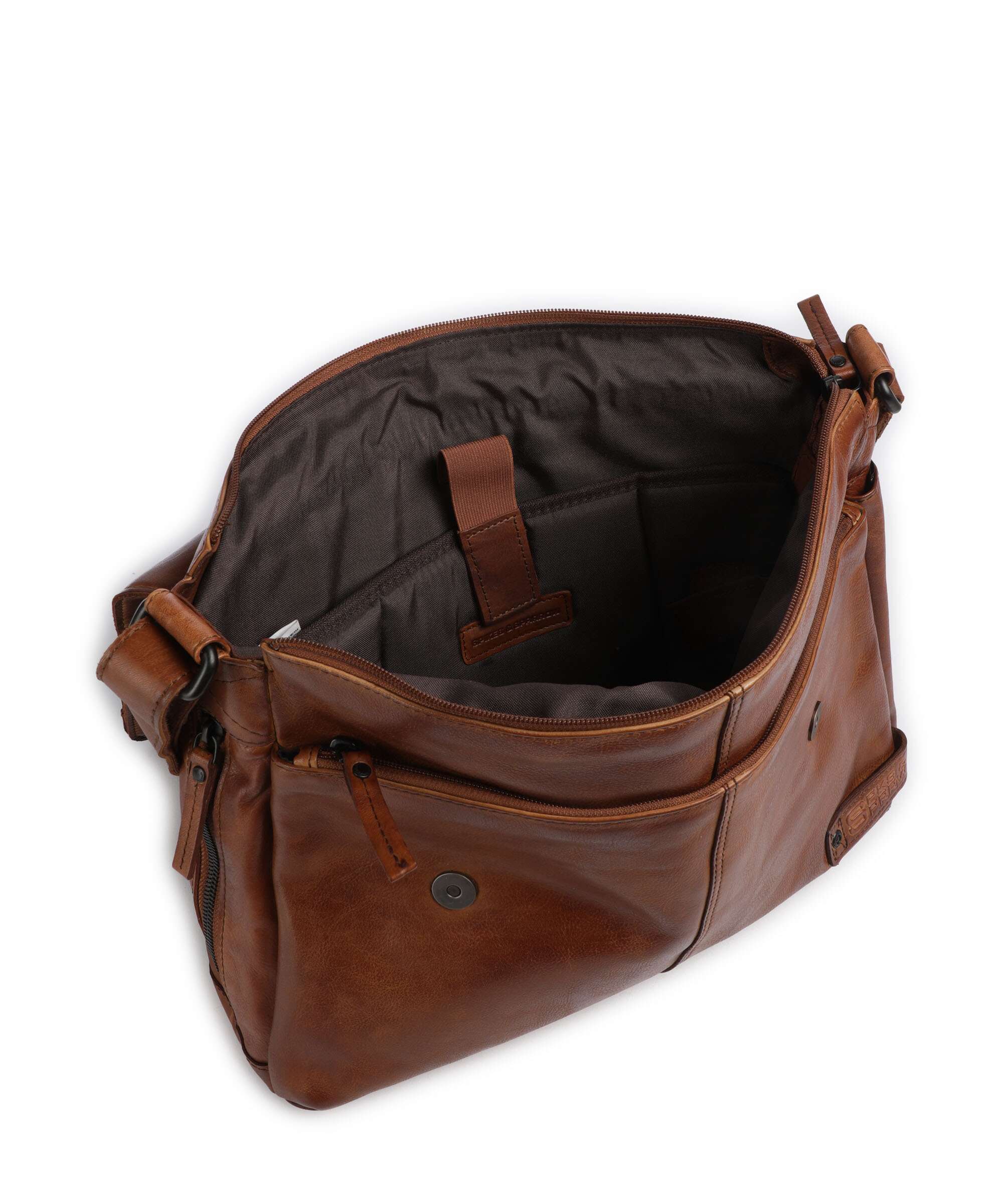 Spikes & Sparrow Apache Deen Messenger bag brandy
