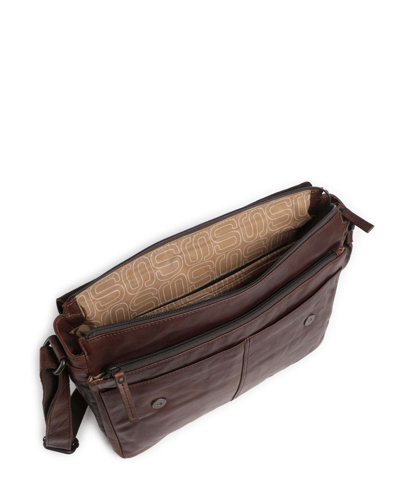 Spikes & Sparrow Bronco Ronn Messenger bag dark brown
