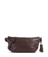 Spikes & Sparrow Apache Piperel Crossbody tas dark brown