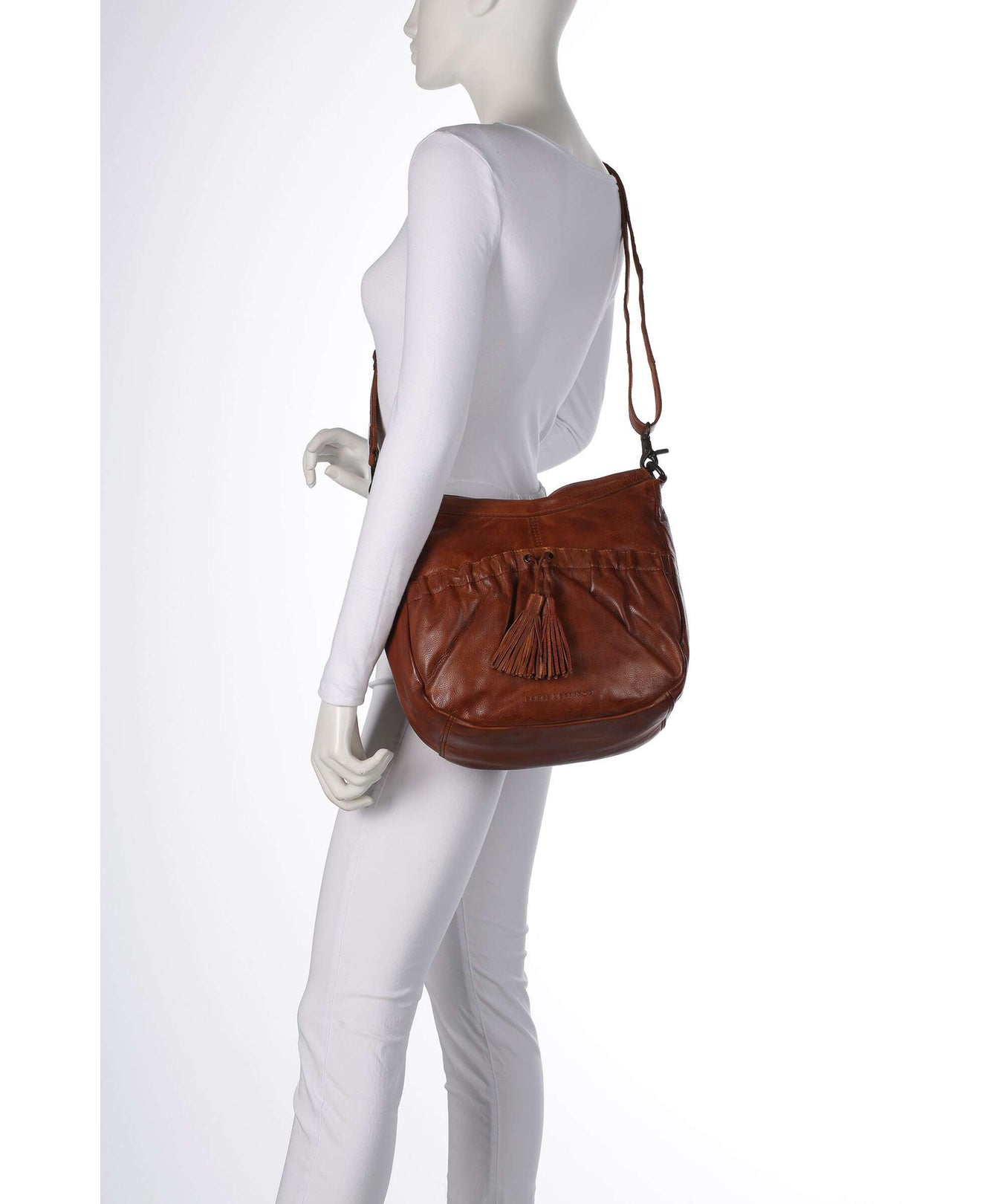 Spikes & Sparrow Apache Jinny Hobo bag brandy