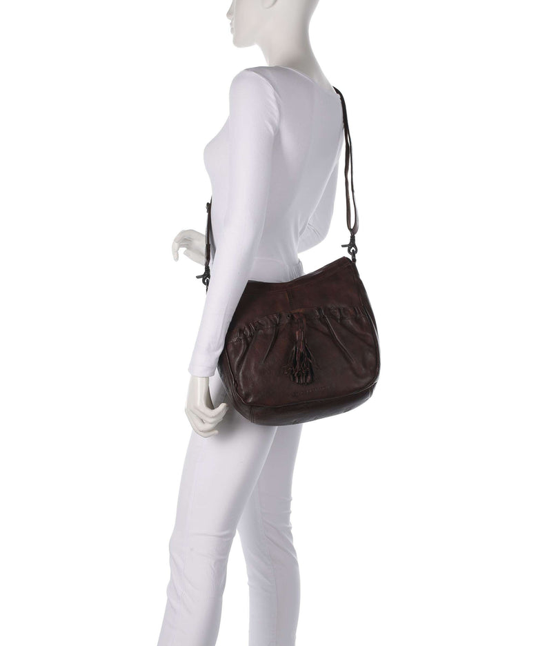 Spikes & Sparrow Apache Jinny Hobo bag dark brown