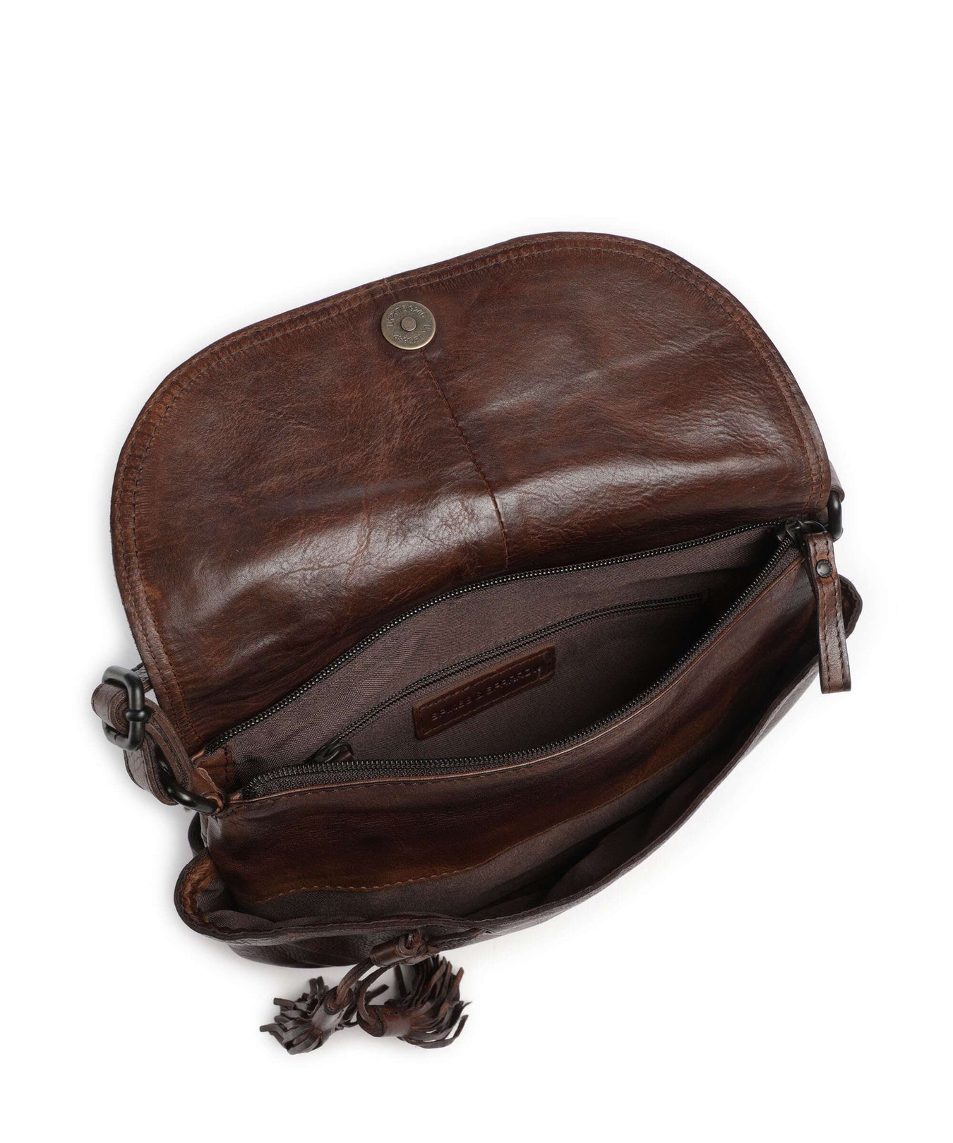 Spikes & Sparrow Apache Féline Crossbody bag dark brown