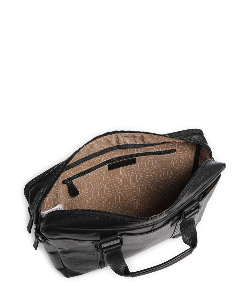 Spikes & Sparrow Bronco Dexter Briefcase black