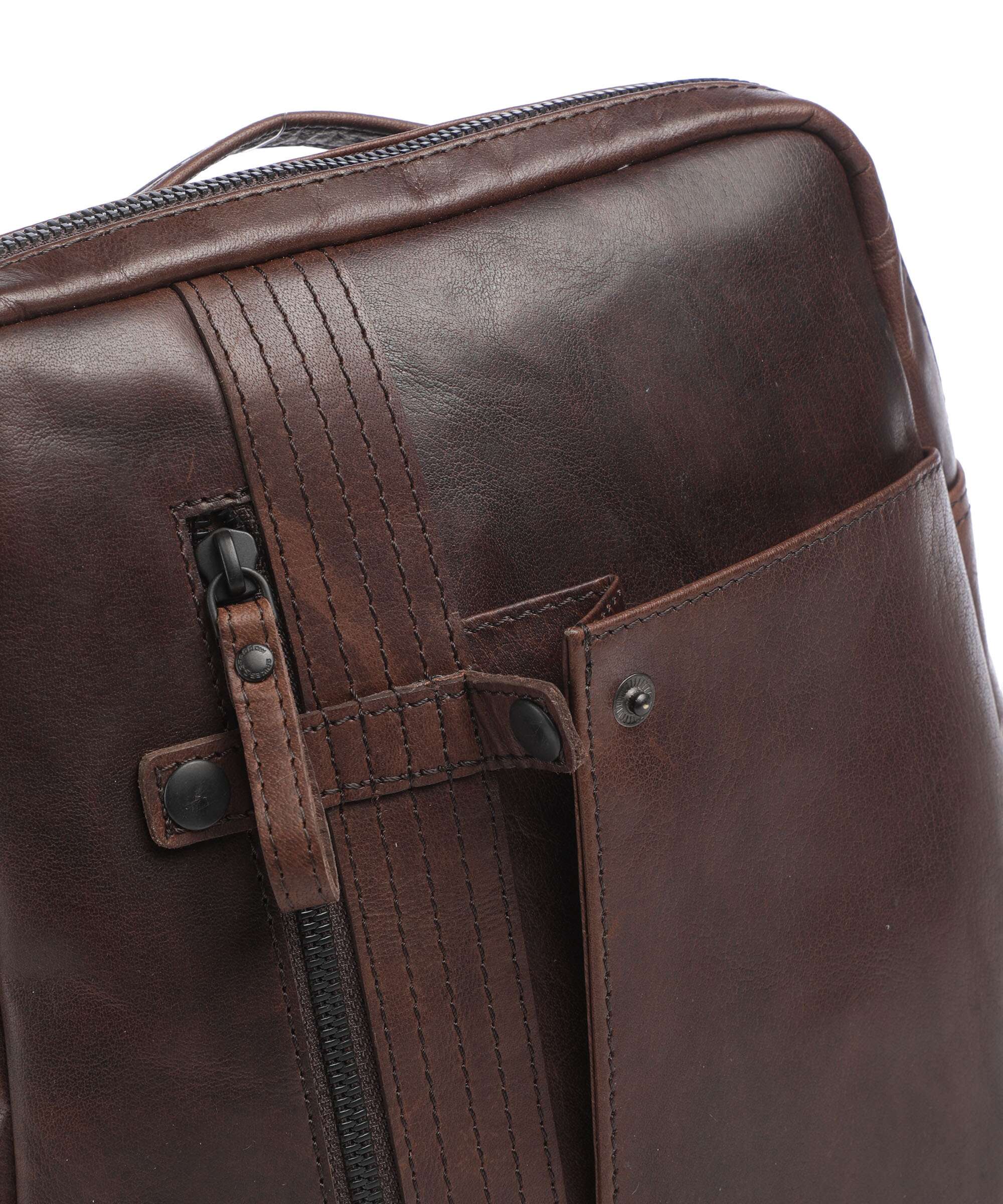 Spikes & Sparrow Bronco Roxy Backpack dark brown