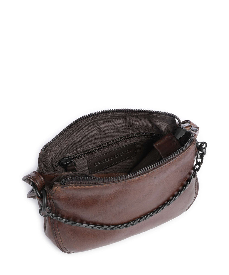 Spikes & Sparrow Apache Delaine Crossbody bag dark brown