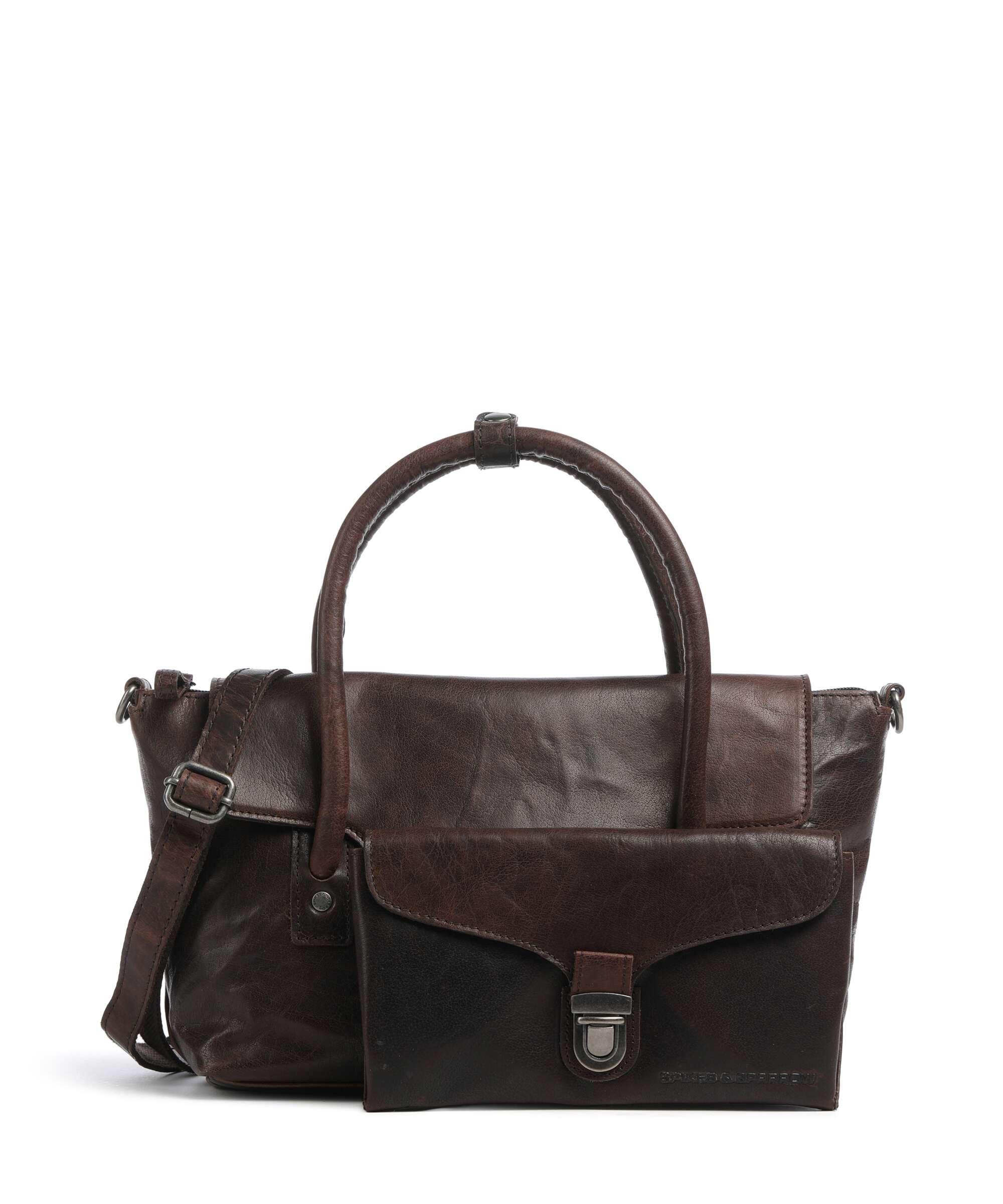 Spikes & Sparrow Bronco Hailey Handbag dark brown