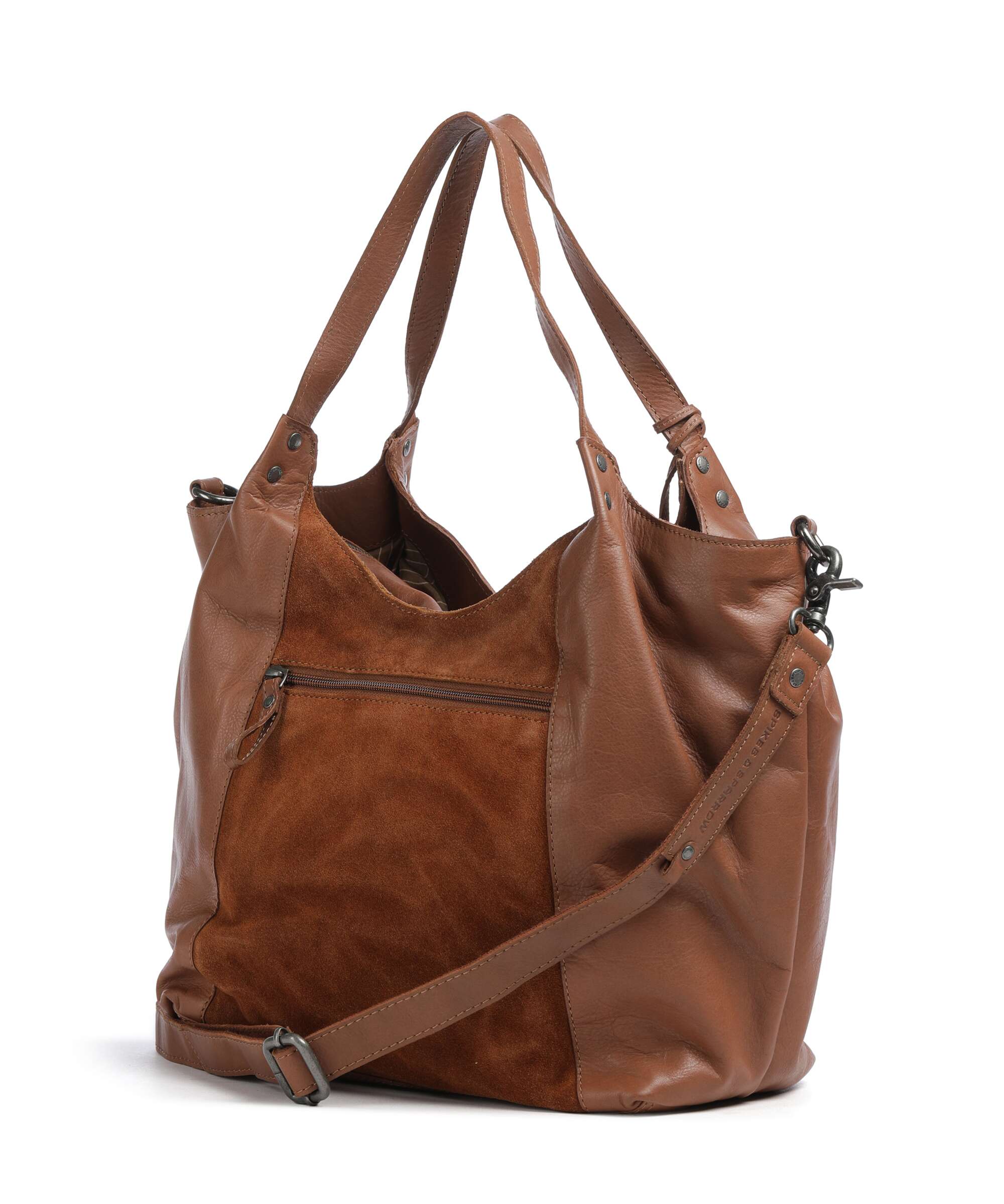 Spikes & Sparrow Suede Mix Ryana Tote bag mocca