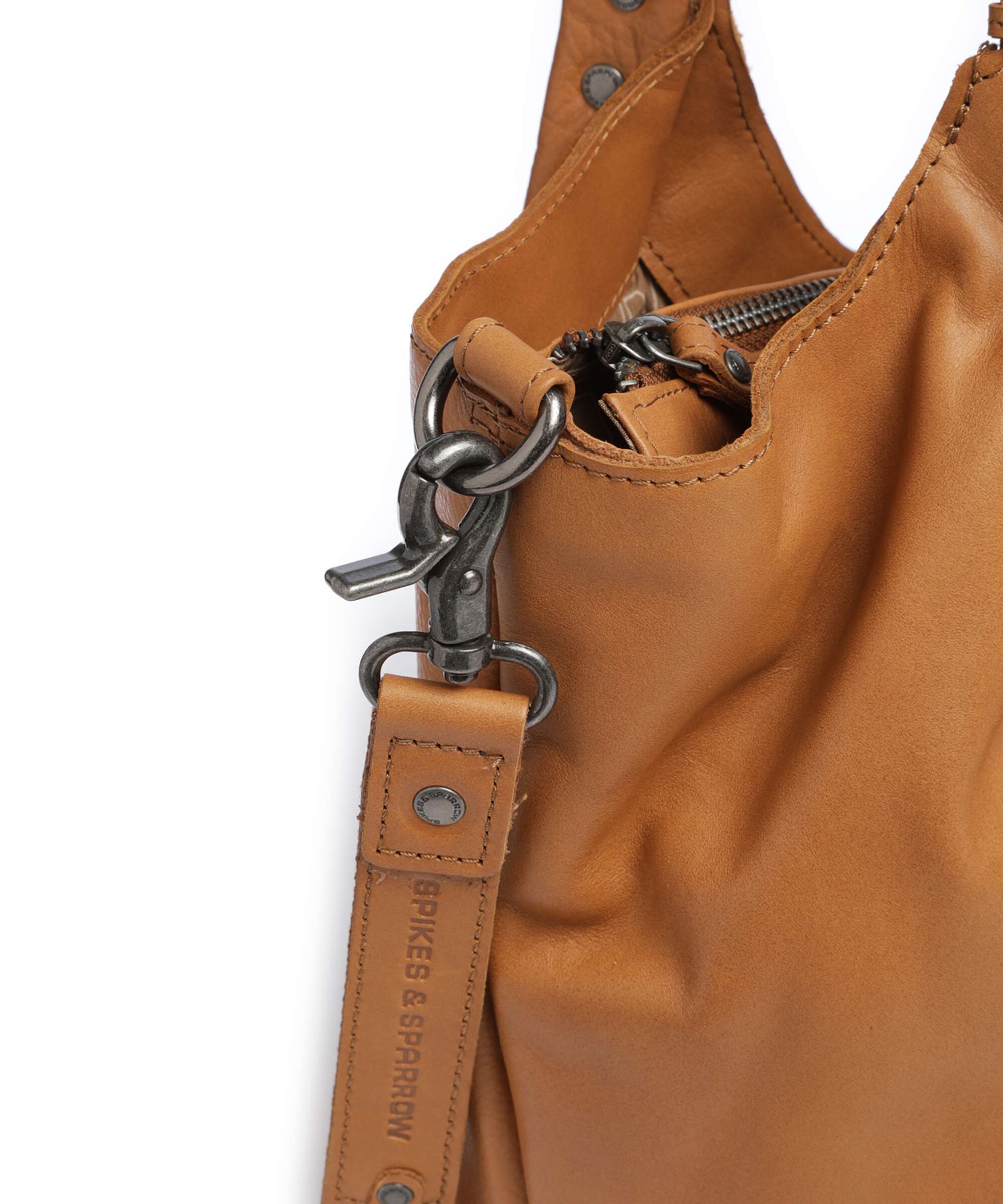 Spikes & Sparrow Suede Mix Ryana Tote bag tan