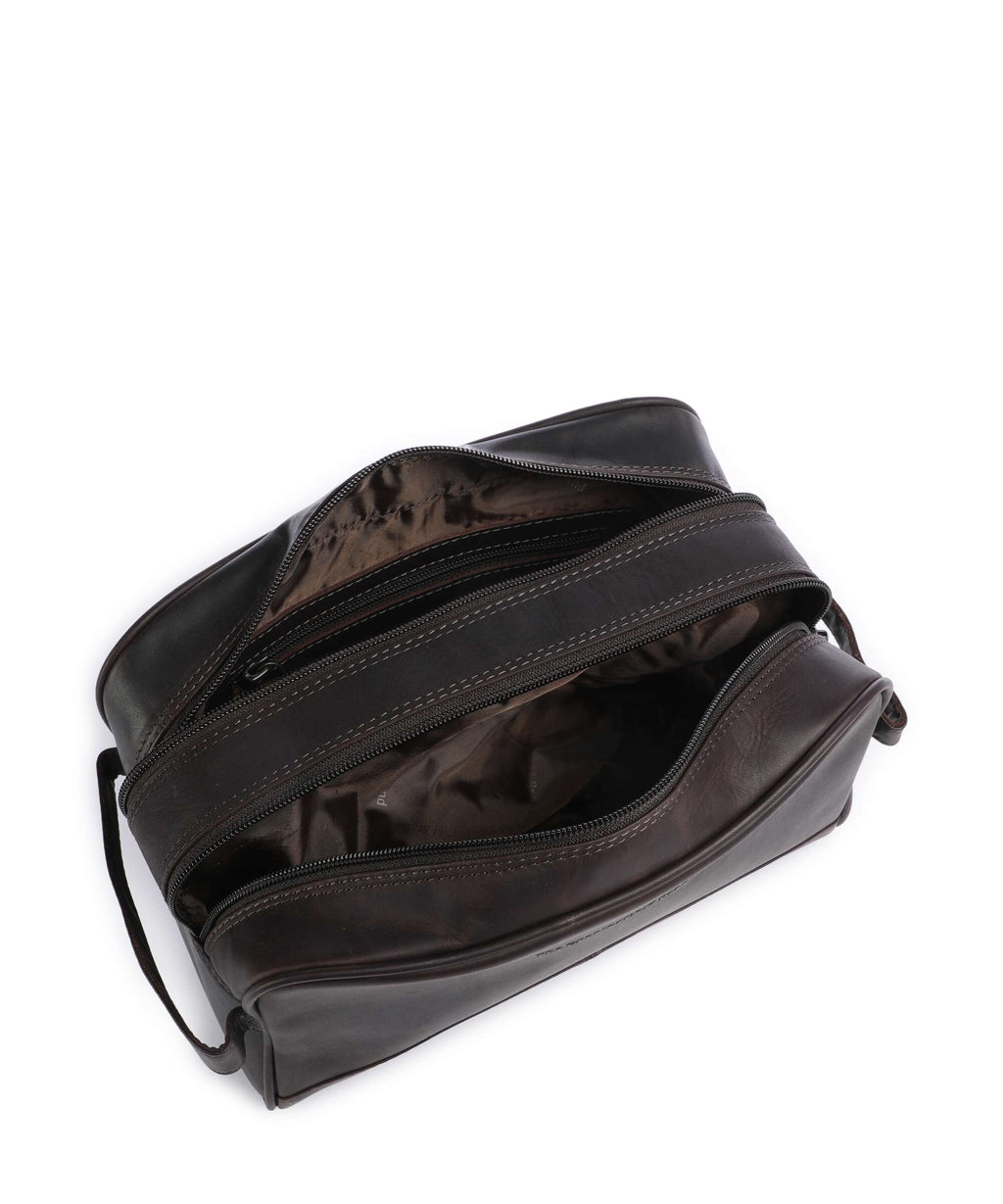 The Chesterfield Brand Wax Pull Up Cow Stacey Toiletry bag brown