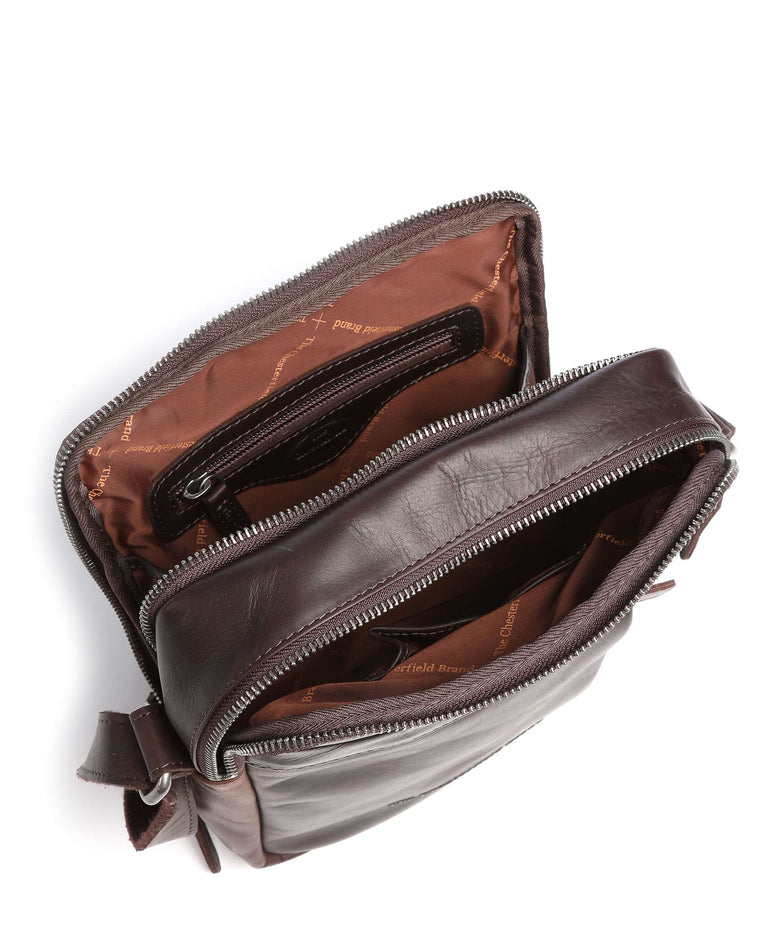The Chesterfield Brand Alva Crossbody bag dunkelbraun