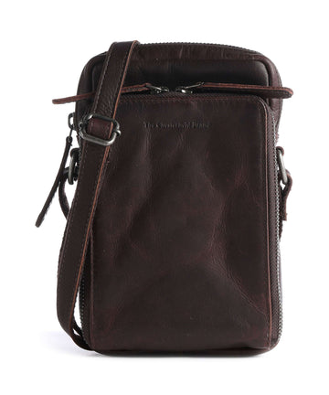The Chesterfield Brand Hamilton Crossbody tas dunkelbraun