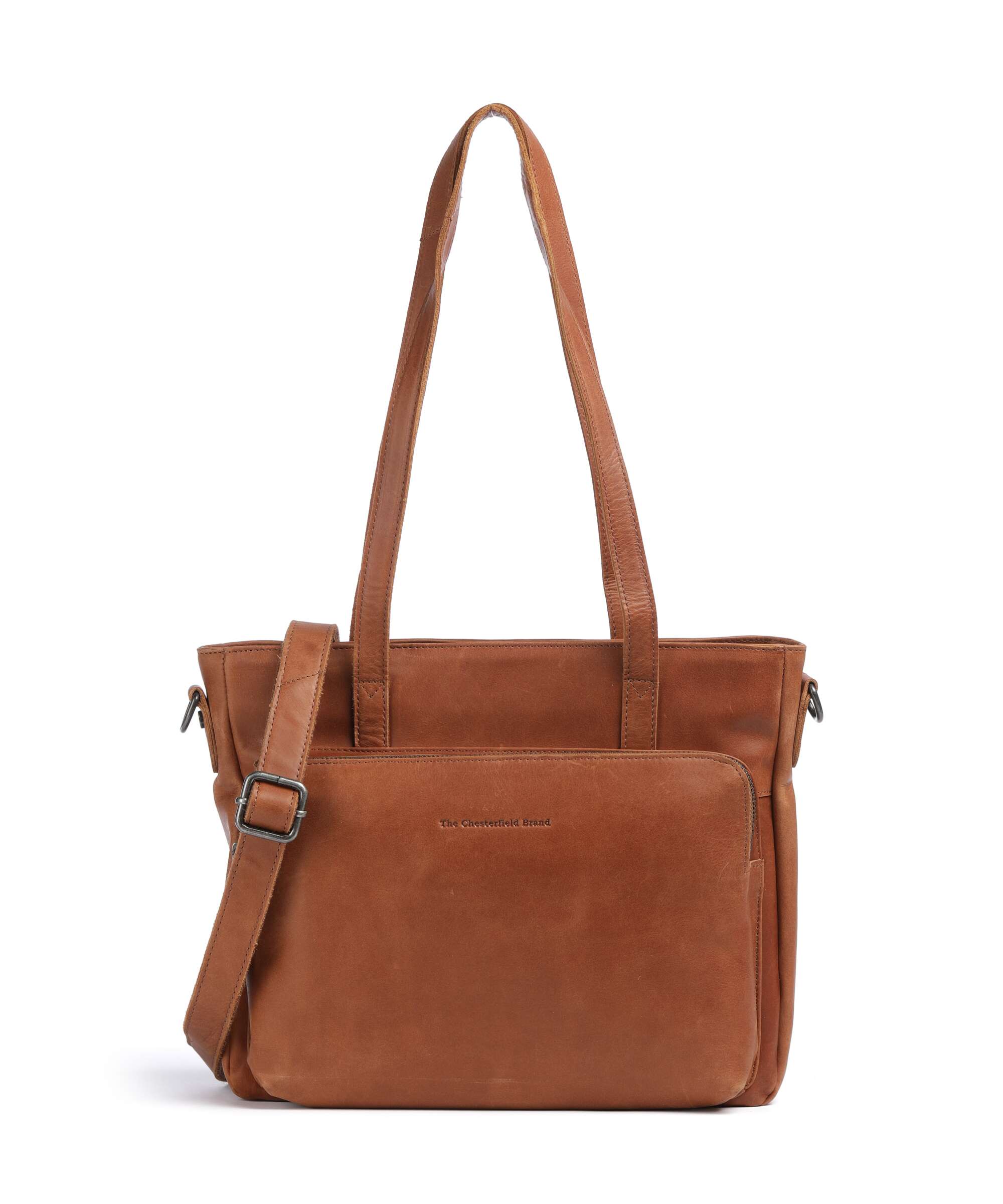The Chesterfield Brand Cow Wax Pull Up Alicante Tote bag cognac