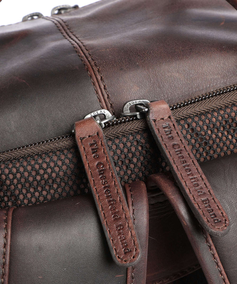 The Chesterfield Brand Cow Wax Pull Up Caicos Backpack brown