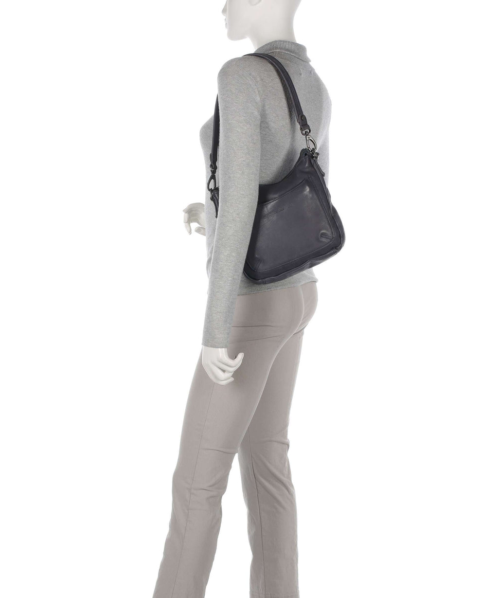 The Chesterfield Brand Washed Waxed Cow Caroline Crossbody bag blue