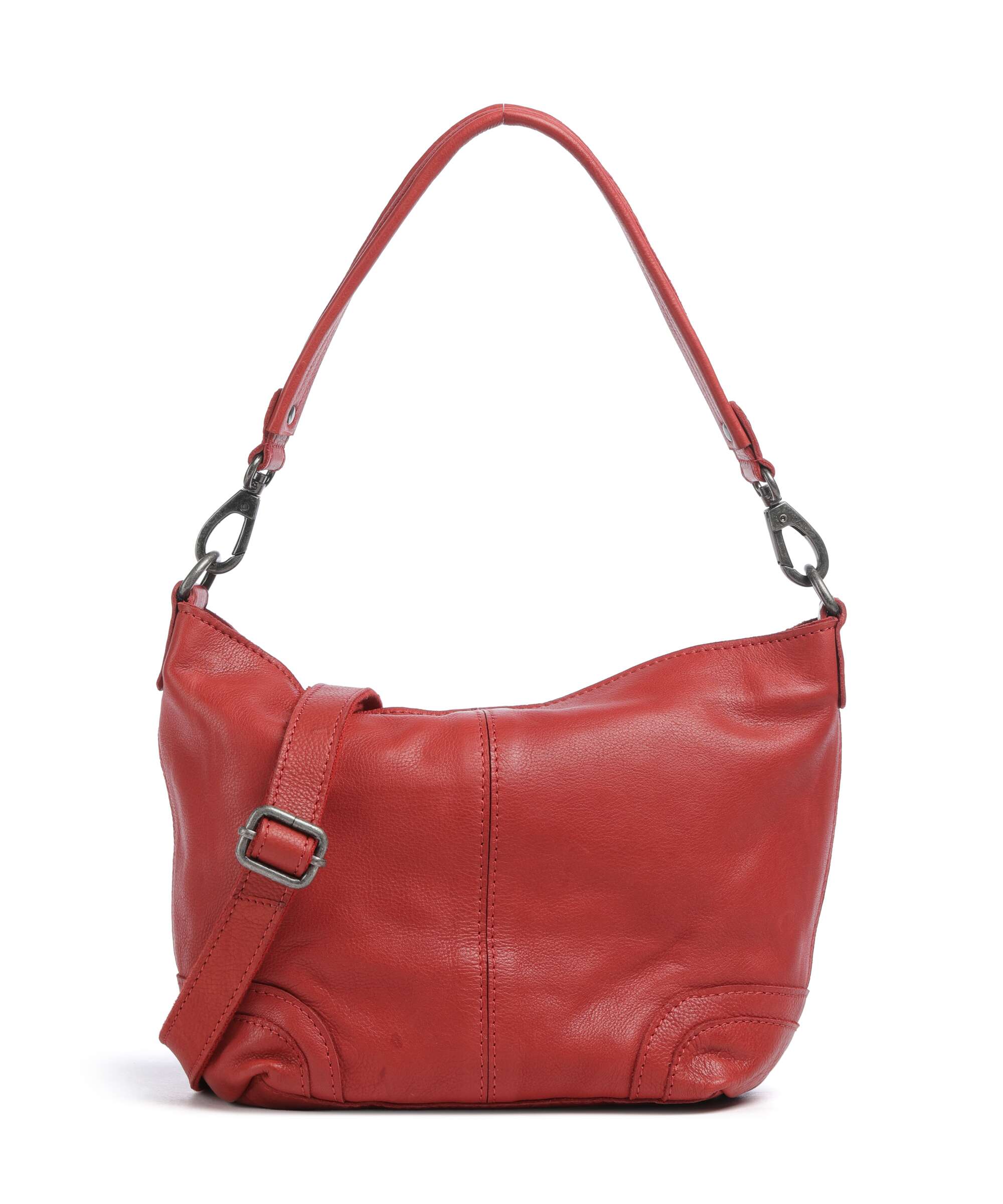 The Chesterfield Brand Washed Waxed Cow Lucy Shoulder bag red