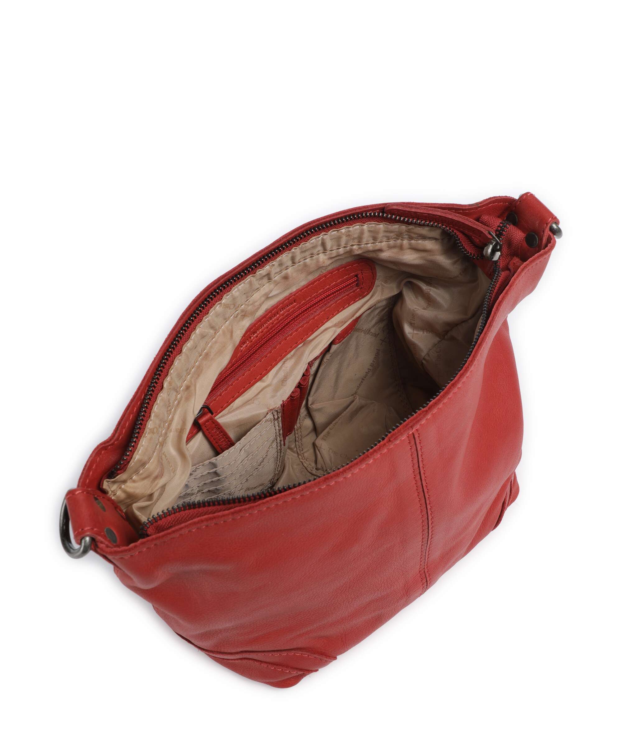 The Chesterfield Brand Washed Waxed Cow Lucy Shoulder bag red