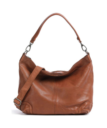 The Chesterfield Brand Washed Waxed Cow Bolivia Hobo tas cognac