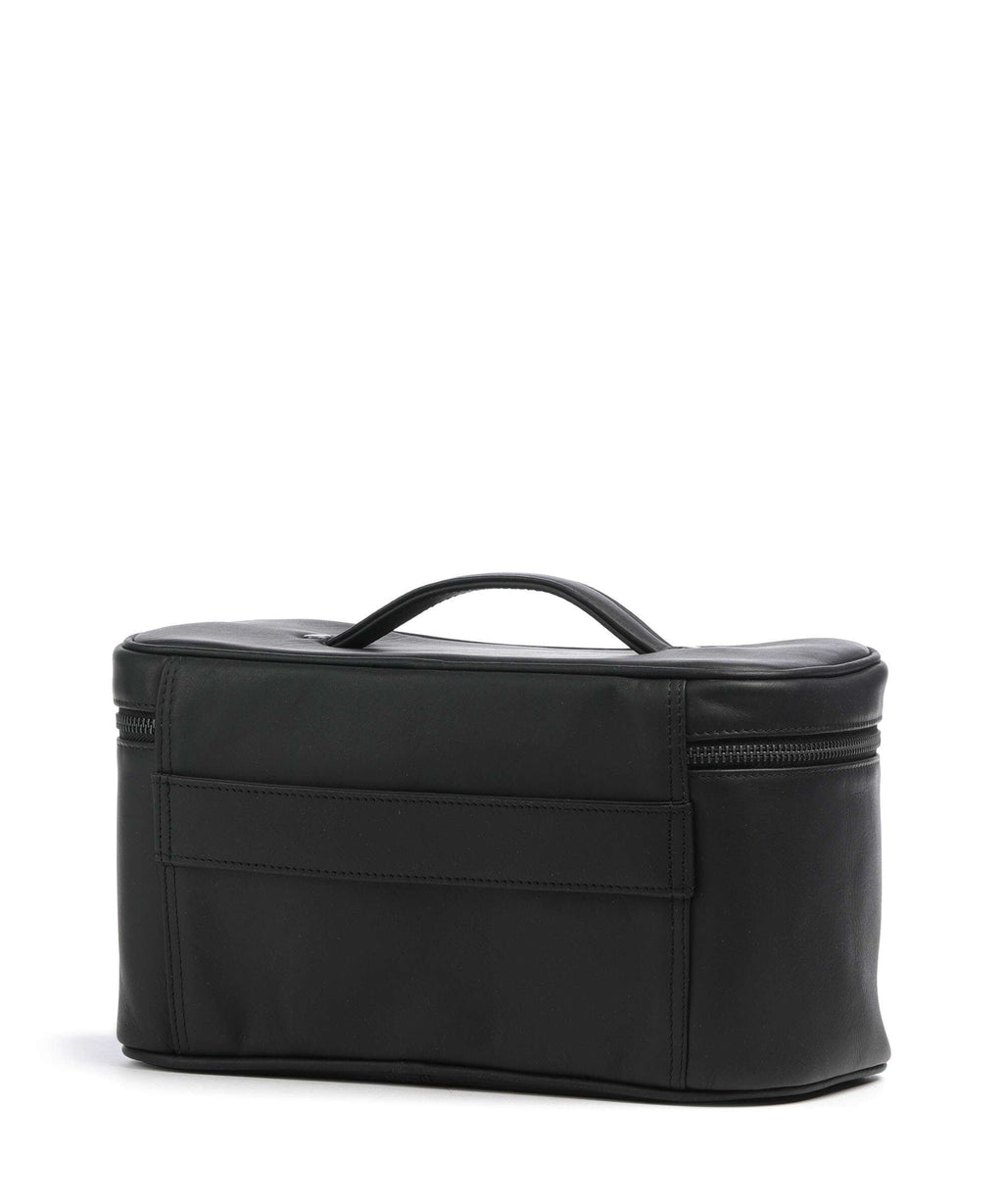 The Chesterfield Brand Wax Pull Up Cow Limone Toiletry bag black