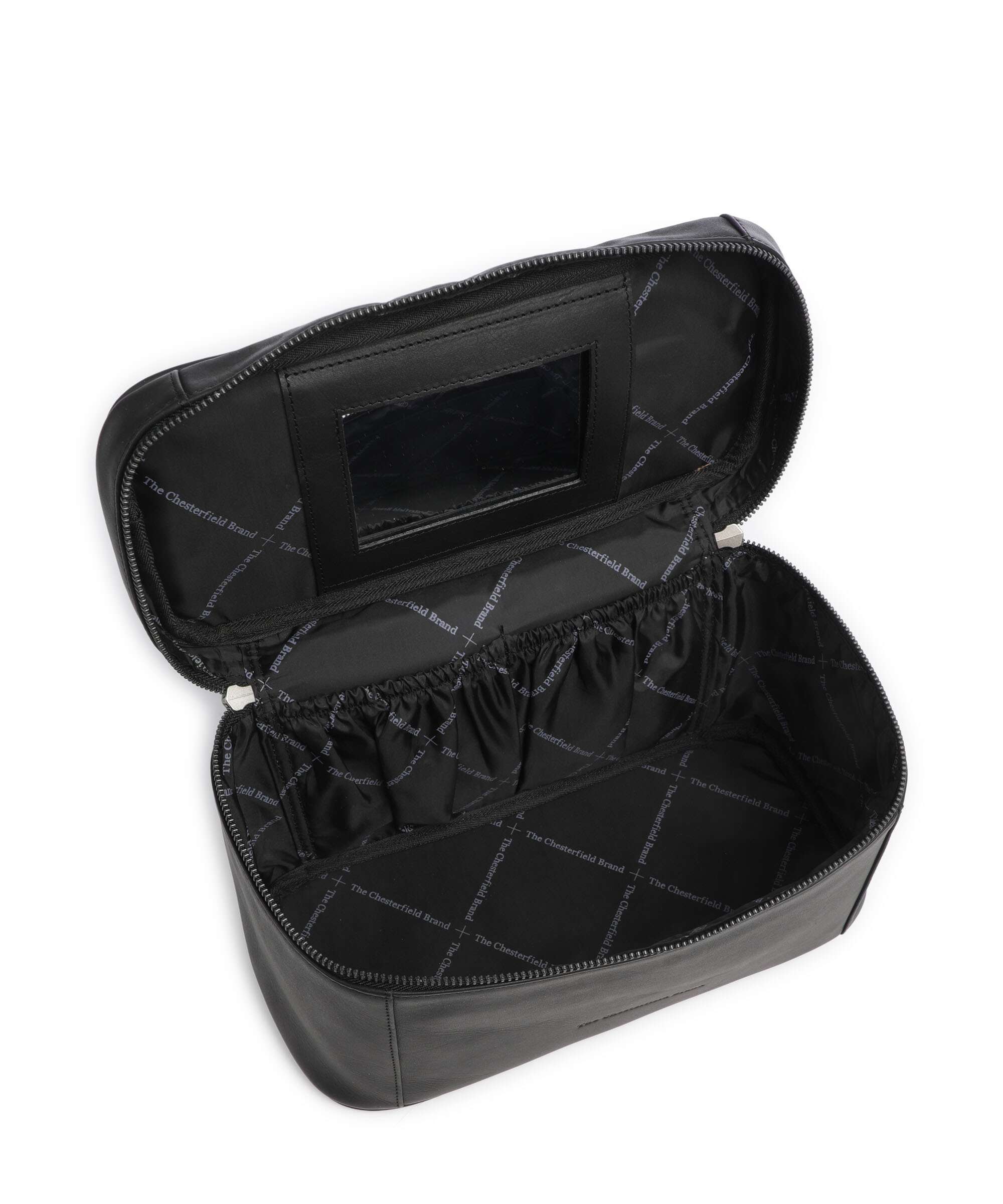 The Chesterfield Brand Wax Pull Up Cow Limone Toiletry bag black