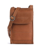 The Chesterfield Brand Cow Wax Pull Up Nebra Phone bag cognac