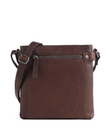 The Chesterfield Brand Cow Wax Pull Up Brandis Crossbody tas brown