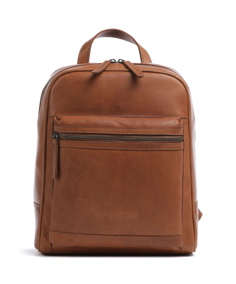 The Chesterfield Brand Cow Wax Pull Up Calabria Backpack cognac